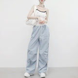 Miffne String Pintuck Line Pants