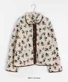 Yokone Fleece Flower Collar Jacket