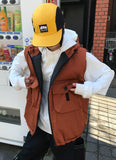 POCKET PADDING HOOD VEST