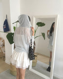 Sharid Check Frill Mini Skirt