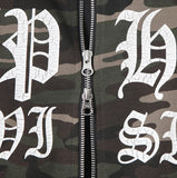 Maison Camo Printing Hood Zip-Up