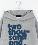 [unisex] Dokiri Lettering Brushed Hoodie