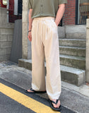 Kit Two-Pintuck Banding Slacks