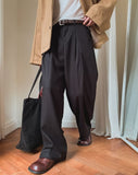 Mayrne Wool Pintuck Slacks