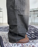 Leiden Pintuck Cargo Denim Pants