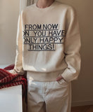 Promen Lettering Round Knit