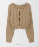 Neldo Toggle Cable Cropped Knit Cardigan