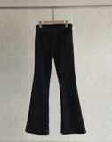 Want brushed black bootcut pants