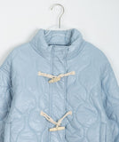 Limb toggle quilted short padded jumper
