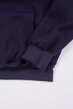 Bicolor fleece layered hoodie