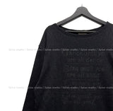 Rough See-through Layered Knit