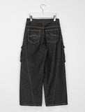 Bem Stitch Raw Denim Cargo Pants