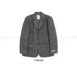 PINSTRIPE HAIRY JACKET
