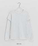 Clintel Layered Over Long-Sleeved T-Shirt