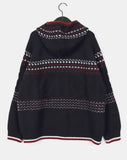 Qwerty Nordic Cable Loose Fit Hood Knit