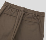 Enti brushed semi-wide slacks