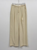 Pastel one-tuck wide slacks
