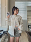 Vintage Fall-Up Cargo Mini Skirt