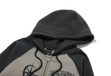 [2-WAY] Star & Sun raglan hood zip-up