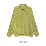 [LAN ARCHIVE] Big collar balloon linen shirt