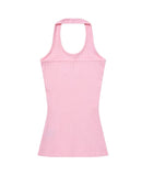 Ribbed Halter Sleeveless Top