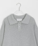 [unisex] Panky Summer Boucle Collar Short Sleeve Knit