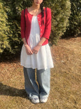 [MADE] Lion Dot Round Three Quarter Sleeve T-Shirt Cardigan