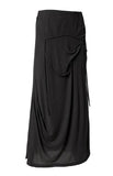 Asymmetrical Draped Long Skirt