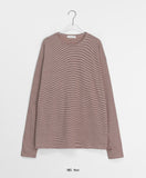 [unisex] Kotiru Stripe Over Warmer Long Sleeve Tee