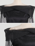 Setiel Off Shoulder Chiffon Blouse