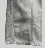 Snap Wide Dirty White Denim