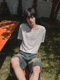 Boma catwash bermuda denim pants