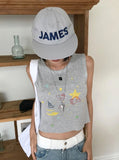 KITSCH PRINT KNIT SLEEVELESS