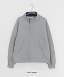 [BAONHAUS] Billtory Button Color Matching Two-tone Sweatshirt