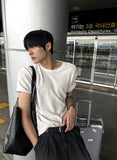 Cool Wash Pintuck Linen Denim Pants