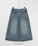 Uonin Washing Denim Bermuda Pants