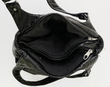 Wet vintage belt shoulder bag