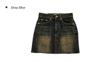 Weekend washed denim mini skirt