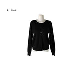 Steen Basic Long Sleeve Round Knit Cardigan