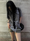 [ MADE / Tie Set ] Silk Stripe Classic Shirt Short Sleeve Version