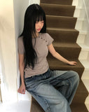 [UNISEX] Rosea Double Pocket Wide Denim Pants