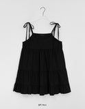 Yubun Denim Tiered Sleeveless Layered One Piece