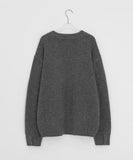 [Unisex] Menfer Wool Button Round Knit