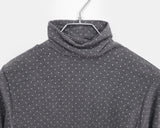 Nirin Dot Layered Brushed Turtleneck T-Shirt