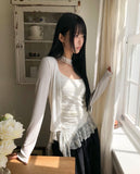 Mude Open Crop Cardigan
