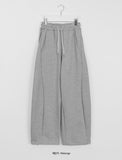 Kukuna banding string side cut brushed wide jogger pants