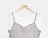 Blem Off-shoulder Short Sleeve T-shirt