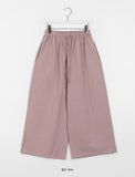 Manori banding wide cotton pants