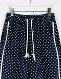 Tomiki banding string dot fleece wide pants