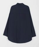 [BAONHAUS] Samor Cotton Over Long Sleeve Peach Fuzz Shirt